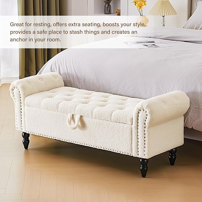 Furnimart Storage Ottoman Bench - Image 8