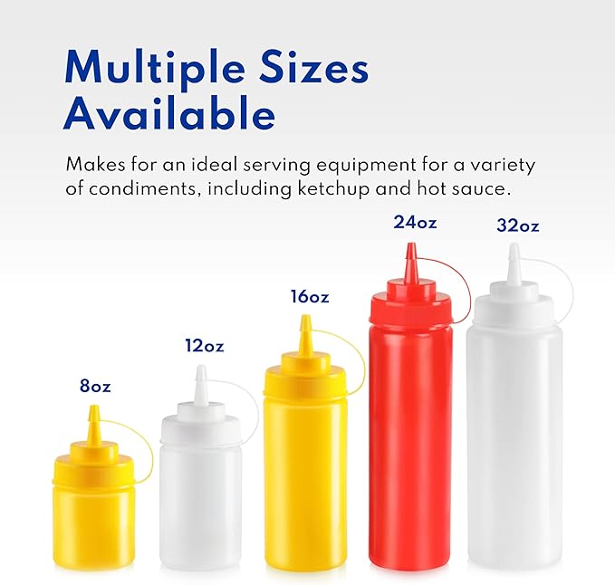 New Star Foodservice 26207 Squeeze Bottles, 24 oz - Image 4