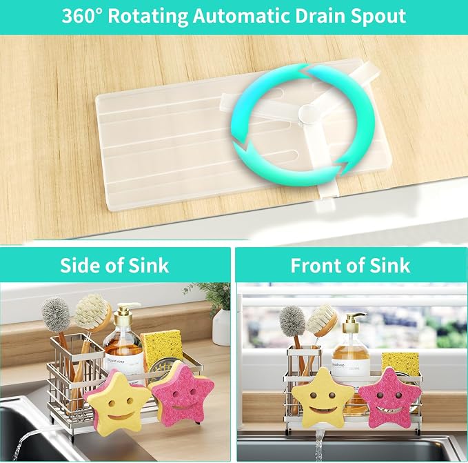 HapiRm Sink Caddy Sponge Holder - Image 3