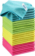HOMEXCEL Microfiber Cleaning Cloth, 24 Pack Cleaning Rags, Cleaning Towels by HOMEXCEL