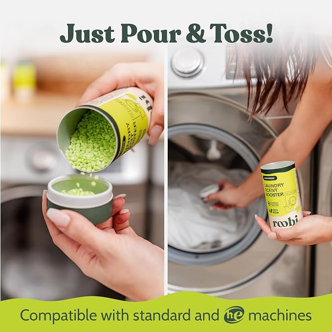 Roobi Sustainable Laundry Scent Booster Beads. Linen Breeze Fragrance Laundry - Image 5