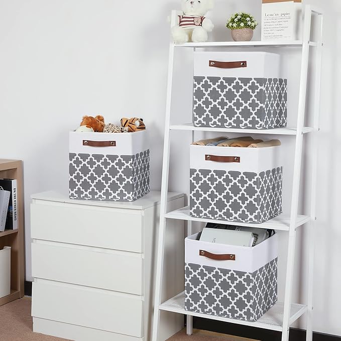 Temary 12x12x12 Fabric Storage Bins 4 Pack - Image 5