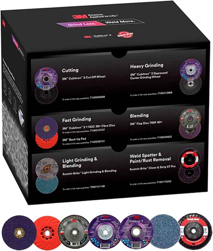 3M Grind Less Weld More Promo Kit, 4-1/2 in Discs, 16 Piece Welding Kit by 3MIndustrial