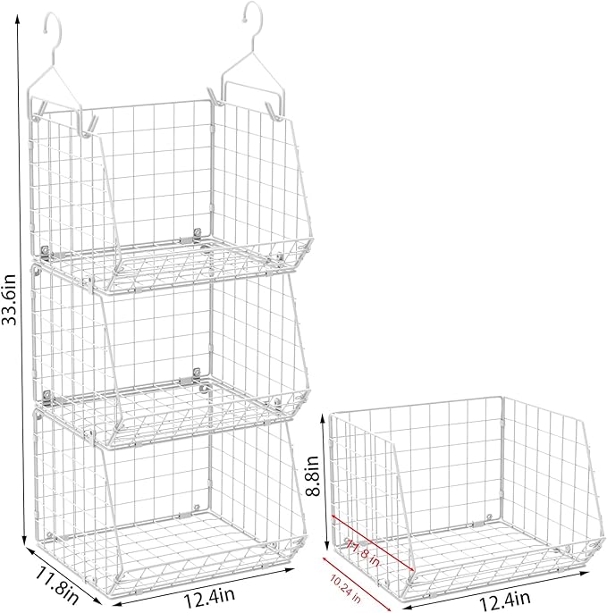 X-cosrack 3 Tier Foldable Closet Organizer, Clothes Shelves - Image 3