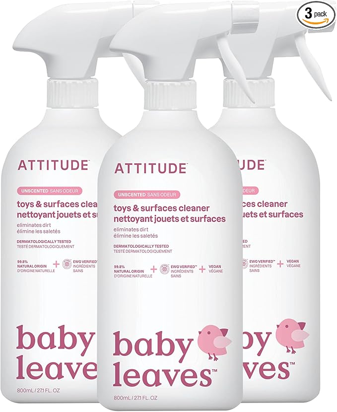 ATTITUDE Toy and Surface Cleaner, EWG Verified, Plant- and Mineral-Based by ATTITUDE