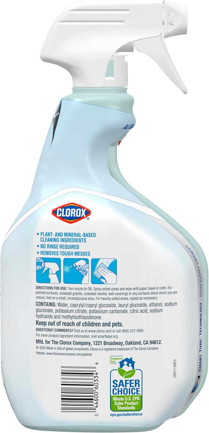 CLOROX Free & Clear Multi Surface Cleaner, Spray Bottle, Fragrance Free - Image 14