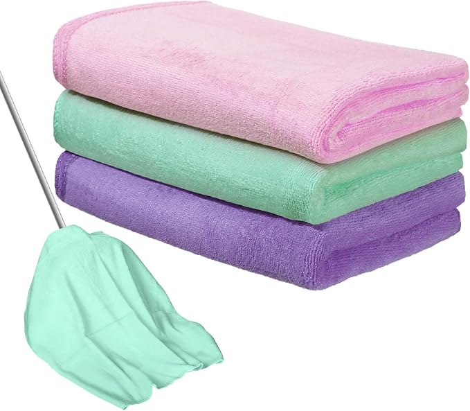 Newwiee 3 Pcs Extra Large Microfiber Cleaning Cloth 30" x 20" Washable Reusable by Newwiee