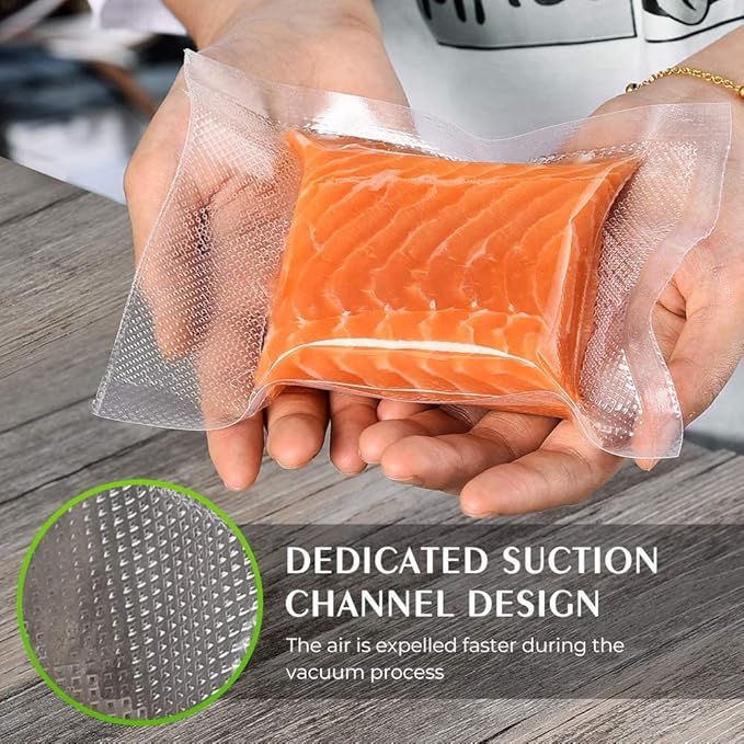 Vacuum Sealer Bags for Food，Seal a Meal Bags Rolls，8inx20 Rolls 2 - Image 6