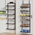 6-Tier Over the Door Pantry Organizer, 2 in 1 Large Door Spice Rack by POKIPO