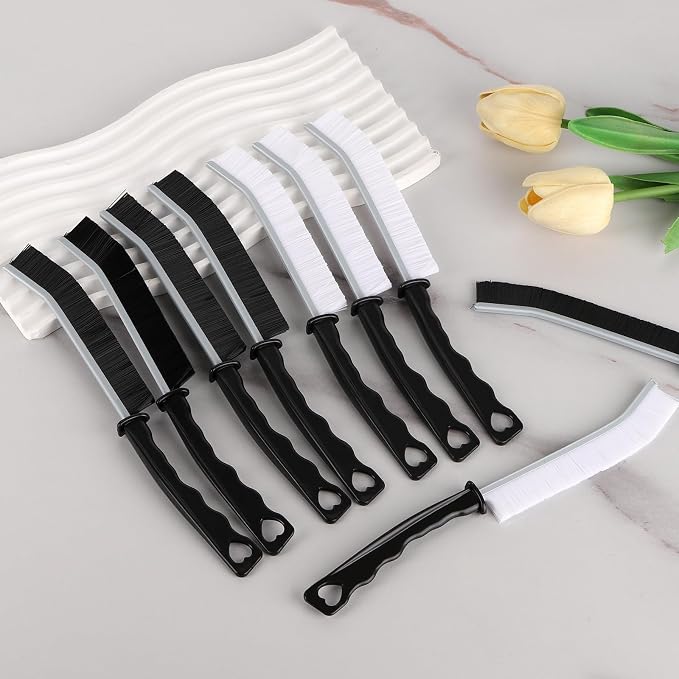 12Pcs Hard Bristle Crevice Cleaning Brush, Grout Cleaner Brush - Image 7