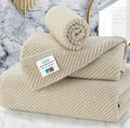 VOOVA & MOVAS Beige Towels for Bathroom by VOOVAMOVAS