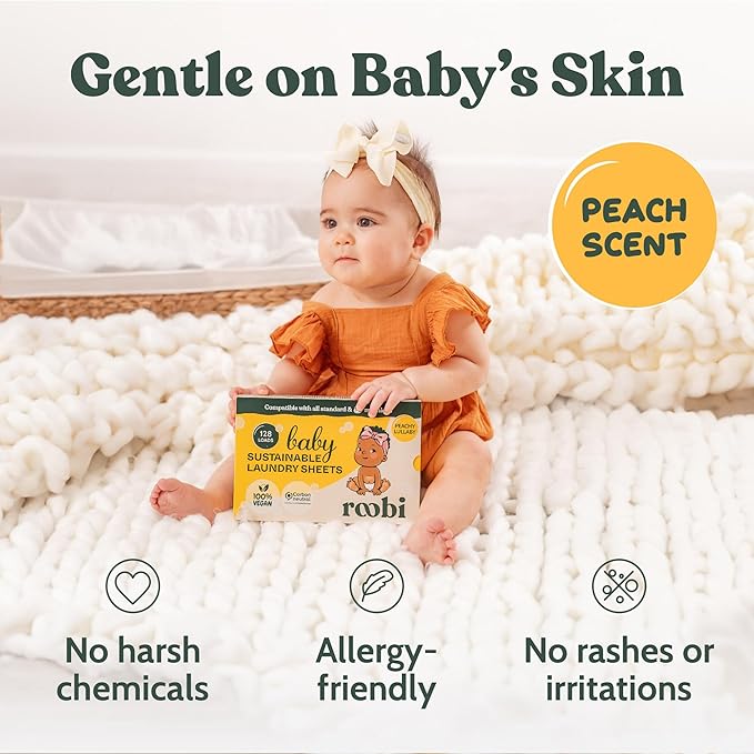 Roobi Baby Laundry Detergent Sheets. Specially Formulated - Image 4