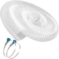Heavy PVC Dust Collection Hose 2.5" x 5', Flexible Clear PVC Fume Collection by Qucship