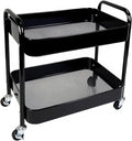 2 Tier Rolling Cart with Wheels by LIWNYRK
