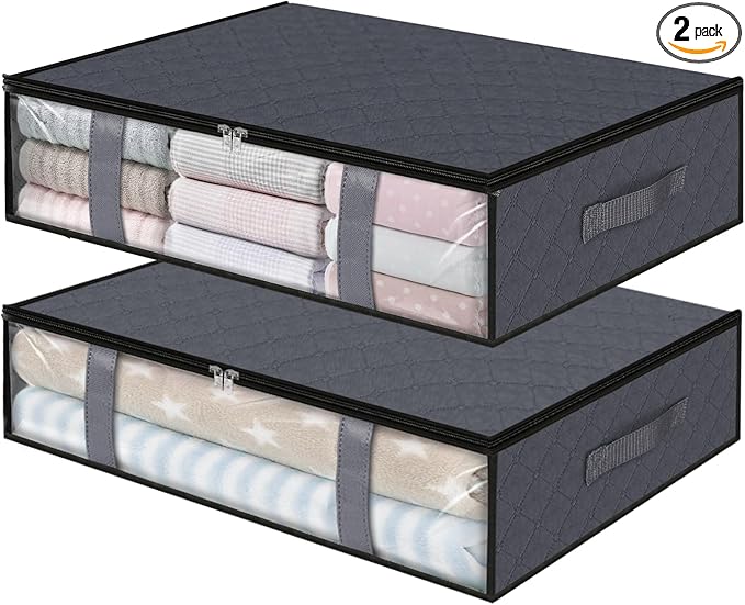 StorageRight Under Bed Storage Bins, Breathable Organizer by StorageRight