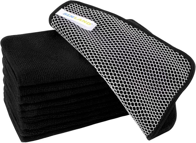 SINLAND Microfiber Dish Cloth for Washing Dishes Dish Washing Rags Best Kitchen by SINLAND