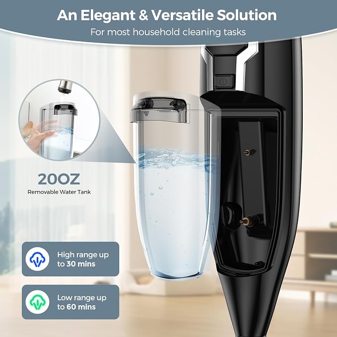 Steam Mop, 12-in-1 Powerful Handheld Steam Cleaner Detachable Steam Mops - Image 3