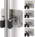 Broom Holder Wall Mount Screw Drilling, Sturdy Heavy Duty Stainless Steel Mop by Unknown