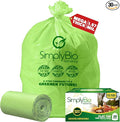 Simply Bio 30-33 Gallon Compostable Trash Bags Liners Flat-Top, Heavy Duty by SimplyBio