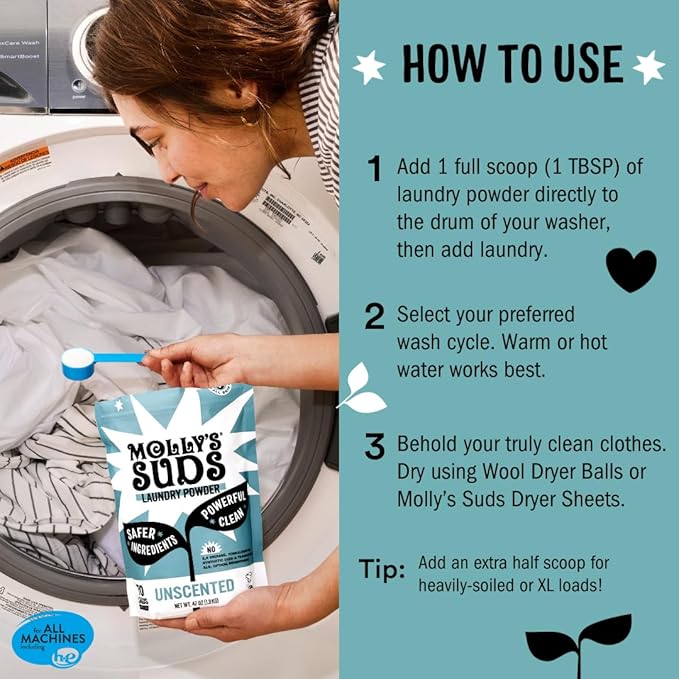 Molly's Suds Original Laundry Detergent Powder | Clean Laundry Detergent Powder - Image 6