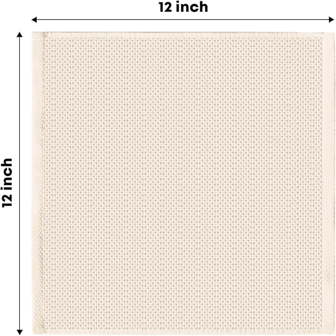 Artoid Mode 100% Cotton Beige Brown Dark Grey Waffle Weave Kitchen Dish Cloths - Image 6