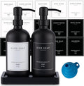 Black Thick Glass Soap Dispenser by Eggs+sound
