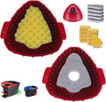 2 Pcs Spin Mop Replacements Scrub Brush and 1 Mop Base by WaIEJiemiHome