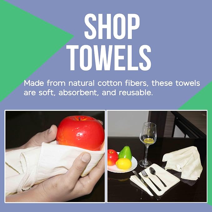 WHITEWRAP Shop Towels| Multipurpose Commercial and Residential Shop - Image 3