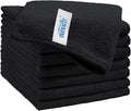 HOMEXCEL Black Microfiber Cleaning Cloth, 8 Pack Cleaning Towels by HOMEXCEL