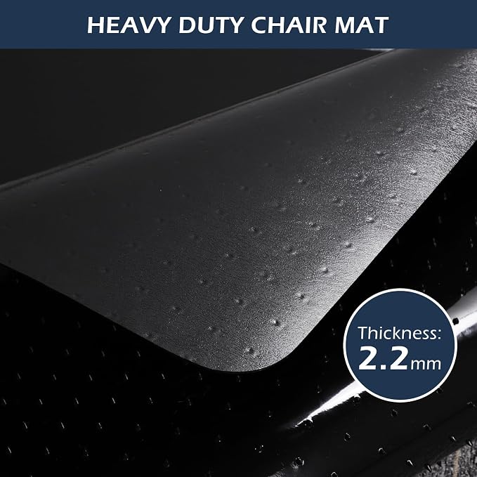 SALLOUS Office Chair Mat for Carpet, 48in x 36in Heavy Duty, Gaming Chair Mat - Image 6