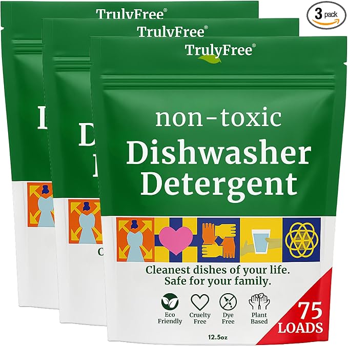 Truly Free Dishwasher Detergent Powder | Natural Dish Detergent, Dishwasher by TrulyFreeHome