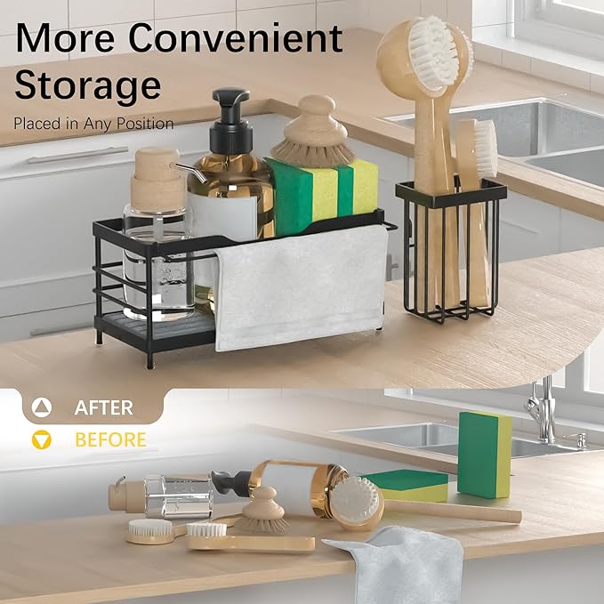 Sponge Holder for Kitchen Sink, Sink Caddy Organizer - Image 3