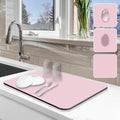 Dish Drying Mat for Kitchen Counter, Hide Stain Anti Absorbent for Kitchen by Etomiel