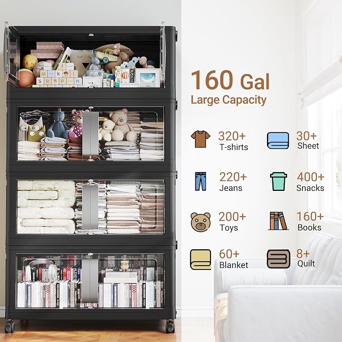 BROVIEW 640QT Stackable Storage Bins - Image 7