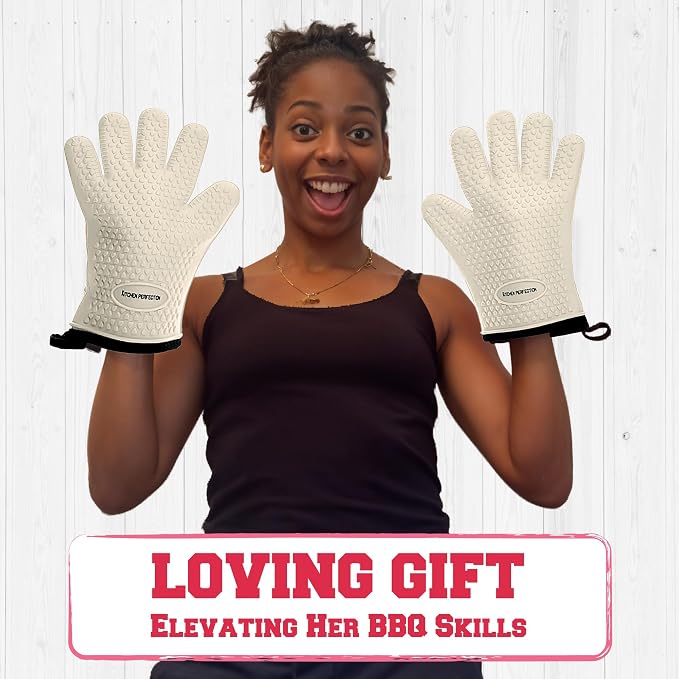 KITCHEN PERFECTION XL Silicone Smoker Oven Gloves - Image 8