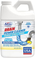 SANI 360° Drain Power Cleaner, Enzyme Gel Formula, Deodorizer, Stops Clogs by SANI360%C2%B0