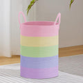 VIPOSCO Large Laundry Hamper, Tall Woven Rope Storage Basket by VIPOSCO