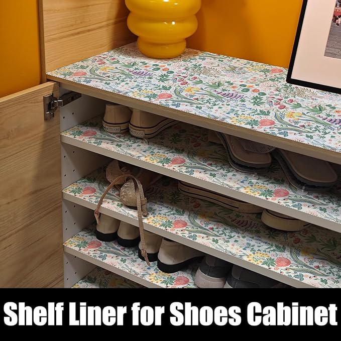Floral Shelf Drawer Liners, 16IN x 10FT Non Adhesive and Strong Non-Slip - Image 8