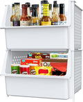 TidyFriend Plastic Stackable Storage Bins by Skywin