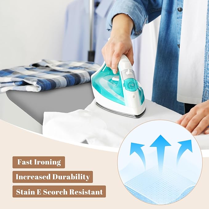 Ironing Board, Compact and Space Saver, Size 13 x 43, Metal Construction - Image 4