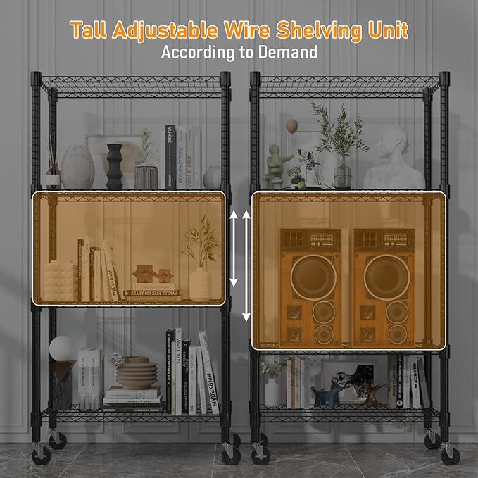 Himimi 72" H Wire Shelving Unit Storage, Metal Storage Shelves - Image 6