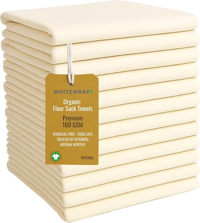 WHITEWRAP Flour Sack Towels| Tea Towel by WHITEWRAP