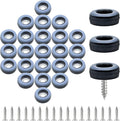 24pcs 3/4" Screw on Furniture Sliders, Teflon Chair Leg Slides, Round Furniture by suiwotin