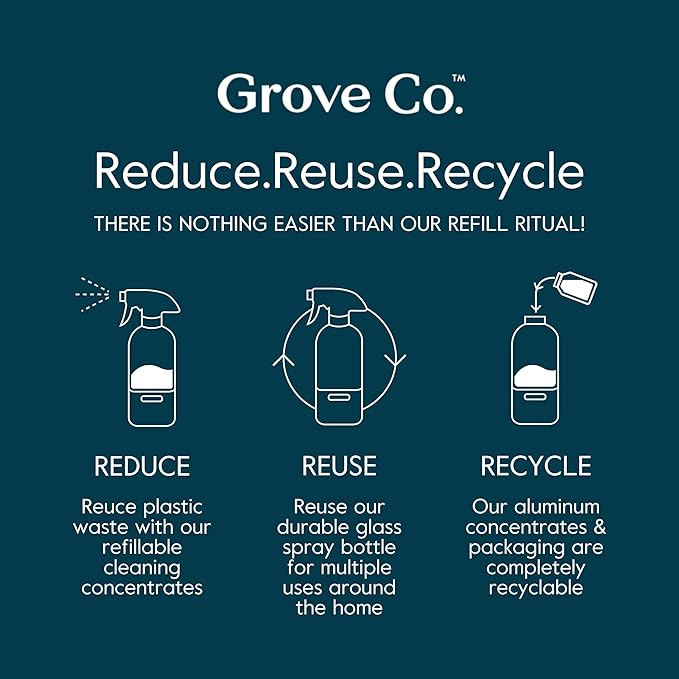 Grove Co. Tub and Tile Cleaner, Refill Concentrate Plant-Based Household - Image 5