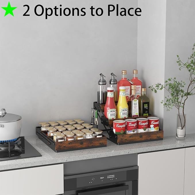 3 Tier Foldable Spice Rack Organizer - Image 5