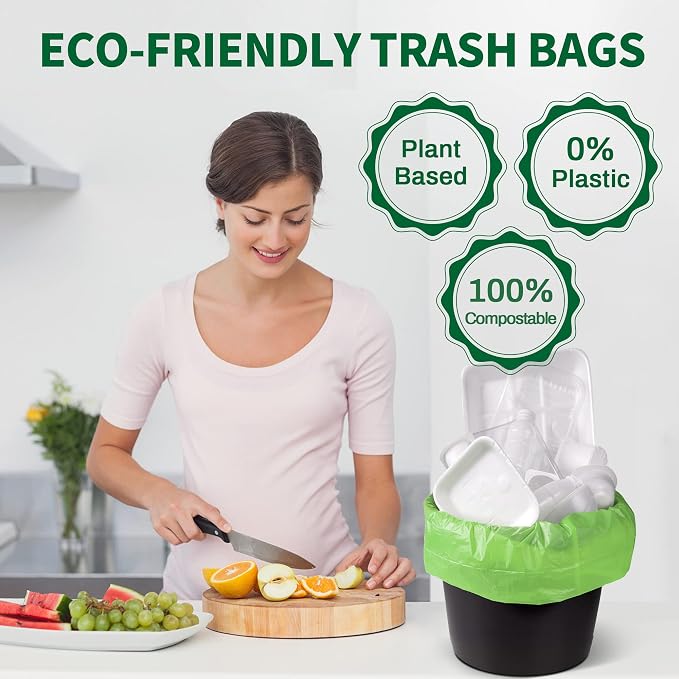 5 Gallon Trash Bags Compostable Compost Small Garbage Bag Extra Thick 0.78 Mil - Image 7