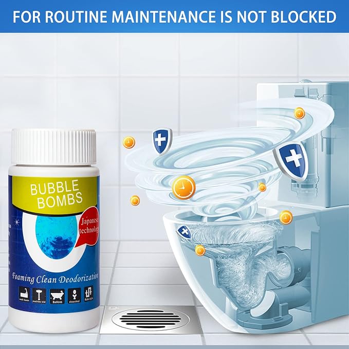 6 Pcs Bubble Bombs Drain Cleaner, Pipe Dredge Deodorant, Quick Dredge Pipeline - Image 6