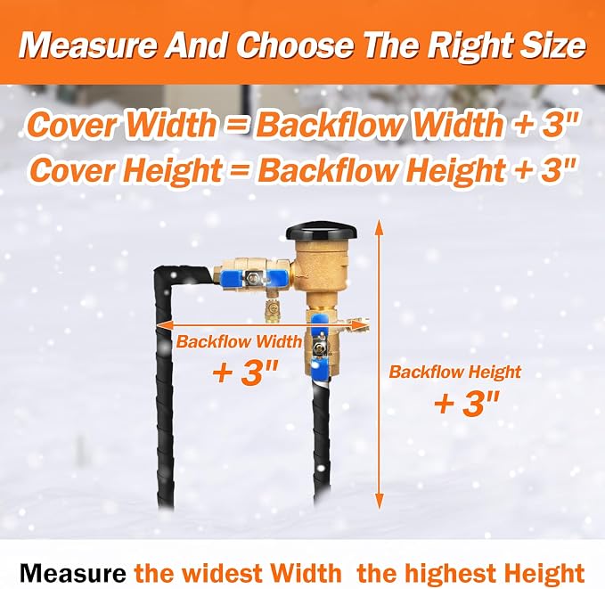 TOHONFOO Backflow Preventer Pipe Insulation Cover - Image 2