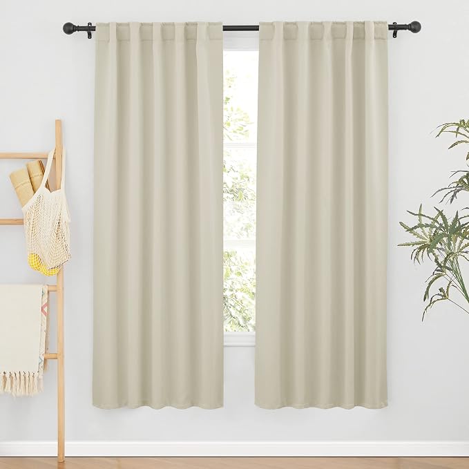 RYB HOME Blackout Curtains for Living Room, Back Tab & Rod Pocket Top by RYBHOME