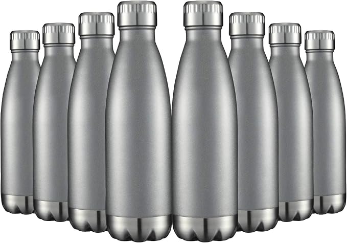HASLE OUTFITTERS 17oz Stainless Steel Water Bottles Bulk, Vacuum Insulated by HASLEOUTFITTERS